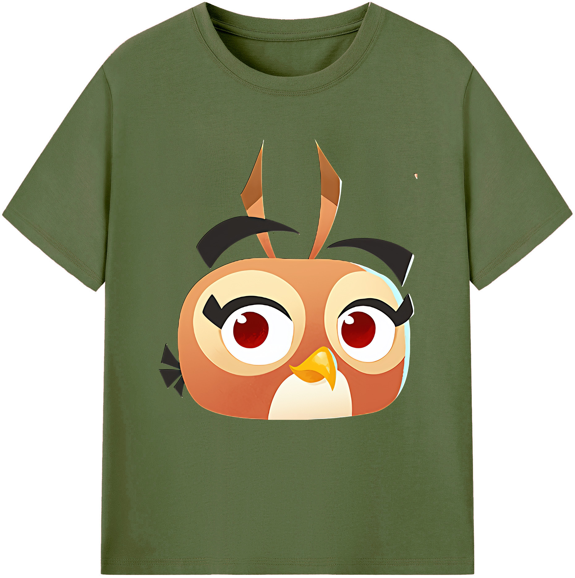 （画像用） Angry Birds アングリーバード 綿100％半袖Tシャツ（フロントプリント）